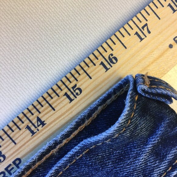 Levis 505 Jeans Mens Tagged Size 34x36 Measures 32x34.5 Straight Cut - Picture 10 of 14